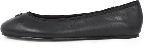 Tommy Hilfiger Bailarinas Mujer Hardware de Piel, Negro (Black), 39