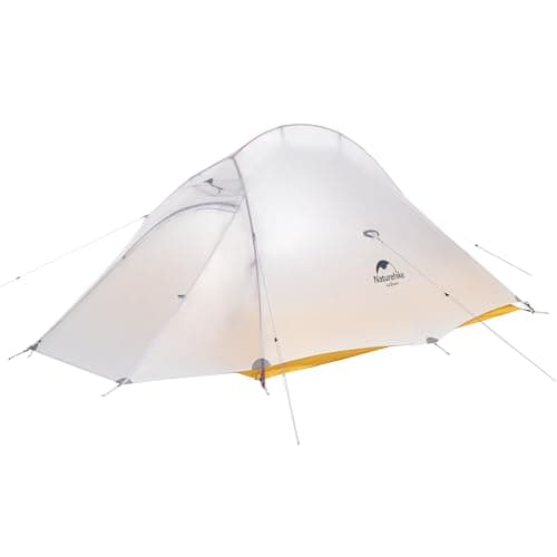 Naturehike Tienda de Campaña Mejorar Cloud Up 2 Persona Tienda de Trekking Ultraligero Impermeable (10D Amarillo)