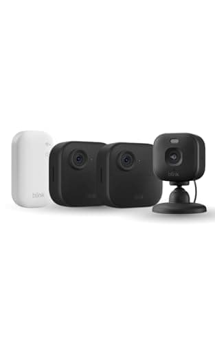 Cámara exterior 2K+ Blink (última generación), sistema de 2 cámaras, Negro + Cámara Mini 2K+ Blink (última generación)