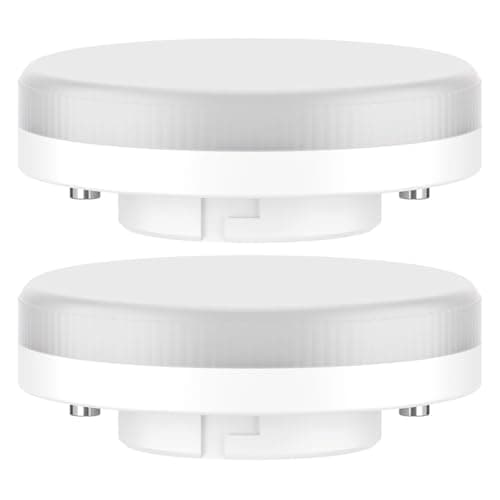 ledscom.de 2 unidades Bombilla LED GX53, blanco cálido (2700 K), 6,2 W, 509lm, 97°, mate