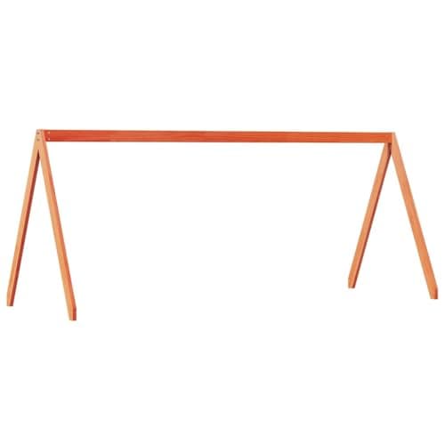 vidaXL Techo de cama infantil madera maciza pino marrón 209x95,5x88 cm, techo de la cama, techo inclinado de la cama, techo de la cama de los niños
