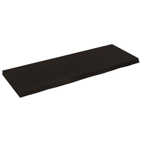 vidaXL Tablero de Mesa, Superficie de Mueble de Repuesto, Tablero de Bricolaje, Estantería para Casa, Madera de Roble Tratada Marrón Oscuro