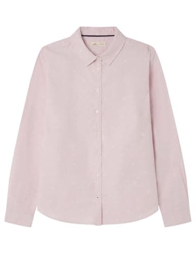 Springfield Nueva Camisa De Estructura con Bordado De Árboles, Rosa, 34