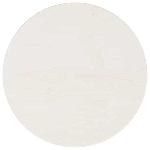 vidaXL Tablero de Mesa Redondo Madera Maciza de Pino Blanco Ø30x3 cm, Tablero de Mesa de Madera, Tablero de Mesa de Comedor, Tablero de Repuesto