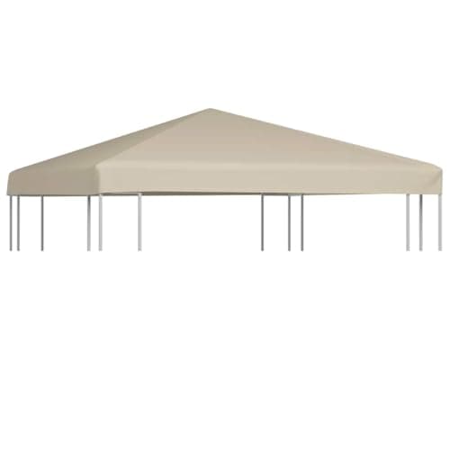 vidaXL Toldo de Cenador 310 g/m² 3x3 m Beige Pabellón Patio Casa