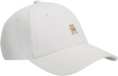 Tommy Hilfiger TH Elevated Chic Cap Aw0aw17631 Tapa, White (Ecru), Talla única para Mujer