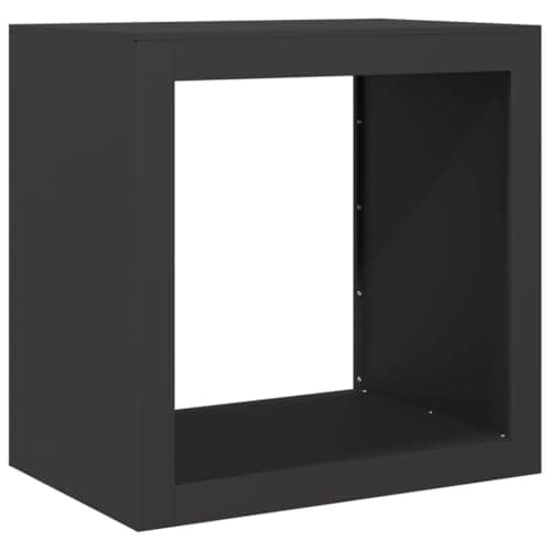 vidaXL Leñero de Acero Negro 60x40x60 cm