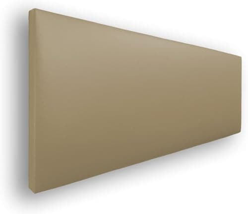 Silcar Home - Cabecero de Cama 90 Beige Jep - Estructura de Madera, Tapizado en Polipiel Liso, Diseño Moderno, Fácil Instalación, Acolchado - Polipiel Beige, 90 cm