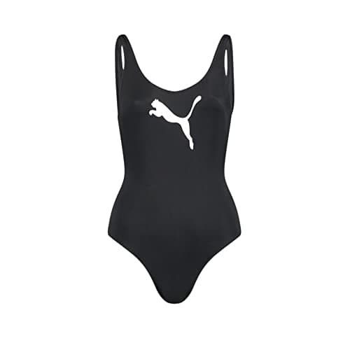 PUMA Swimsuit 1000 Traje de baño, Negro (Black), L Mujer