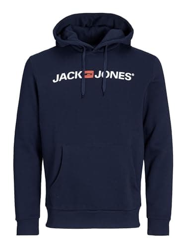JACK & JONES Jjecorp Logo Sweat Hood , Capucha Hombre, Negro (Black Detail:Reg Fit), XXLarge