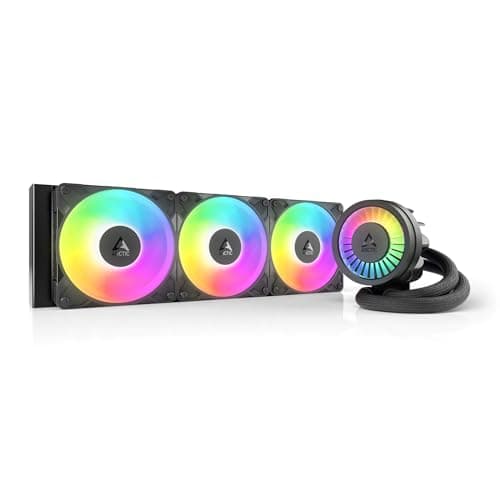 ARCTIC Liquid Freezer III Pro 360 A-RGB - Refrigeracion Liquida PC, AIO para CPU, 3x120 mm, Radiador 38 mm, Bomba PWM, Ventilador VRM, AMD AM5/AM4, Intel LGA1851/1700 Marco de Contacto - Negro