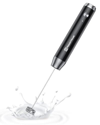 Maestri House Espumador de Leche, Recargable Espumador Leche Electrico con Agitador de Acero Inoxidable, Impermeable Mini Batidor Electrico para Café, matcha, Lattes, capuchino, LunaFro NS