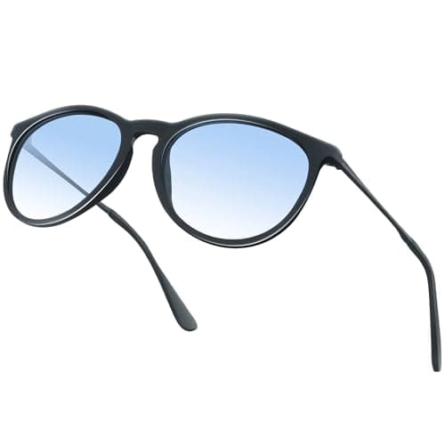 Perkanion Gafas de Sol Mujer Polarizadas - Protección UV400 Redondas Cat Eye Lentes de Sol Mujer Conducir Viajes