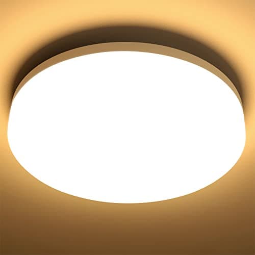 Lepro Plafon LED Techo 15W, Lampara Techo Blanco Cálido 3000K, IP54 Impermeable 1500LM Equivalente a 100W Plafones para Techo LED Cocina, Balcón,Baño,Pasillo