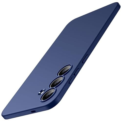 JETech Slim Ajuste Funda para Samsung Galaxy S25 FE, Carcasa Flexible TPU Suave Antigolpes Delgada con Acabado Mate (Azul Marino)