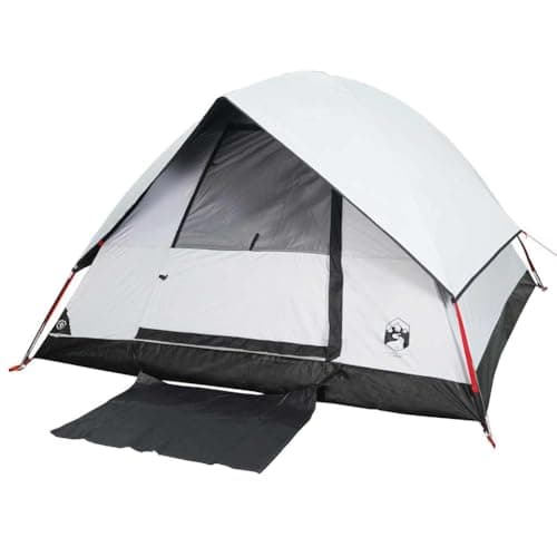 vidaXL Tienda de campaña iglú 2 Personas Tela Opaca Impermeable Blanco
