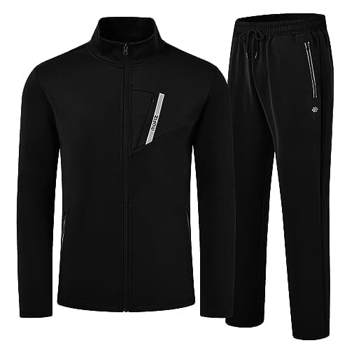 AjezMax Chandal de Jogging para Hombre Deportivo Chánda con Cremallera Chaqueta de Ropa y Pantalones de Running Ligero para Correr Entrenamiento