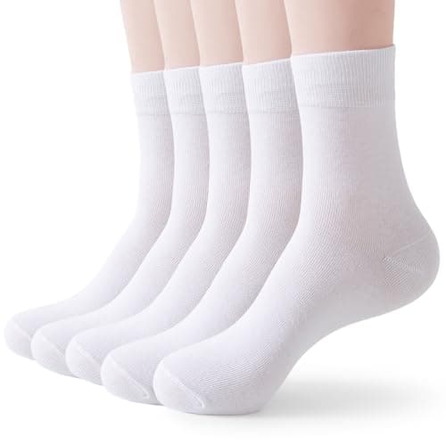 Wamicu Calcetines Mujer Algodón 5 Pares - Finos Suaves, Transpirables, Cómodos y Duraderos - Uso Multiestación, Talla 35-38