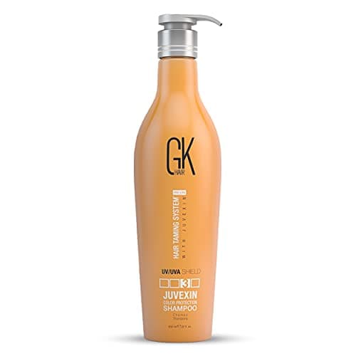 GK HAIR Global Keratin Colour Shield Champú (22 onzas líquidas) para tratamiento hidratante, limpieza seca, profunda y protección contra el calor para tratar el color, seco, dañado, rizado,