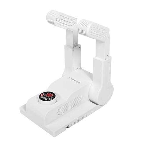 FORLIM Secador de botas para botas de trabajo, temperatura controlable, secador de zapatos con temporizador de retardo de 24 horas, secador de guantes portátil y calentador de botas, diseño plegable,