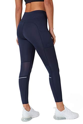 TCA Mallas/Leggings Performance SuperThermal Talle Alto para Mujer - Azul Oscuro, S