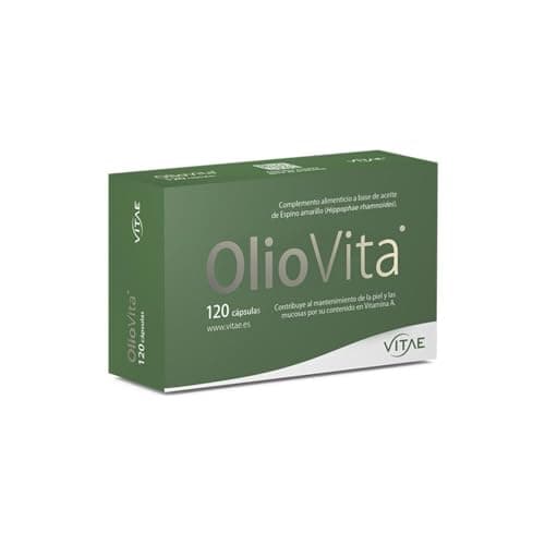 Vitae – Oliovita 120 cápsulas | Espino Amarillo Rico en Omega-7 | Omega 3-6-9 y Vitaminas A+E | Hidratación y Nutrición de Piel y Mucosas | Apoyo en Sequedad y Menopausia