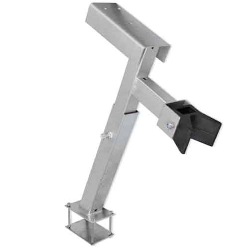 vidaXL Soporte de Cabrestante para Remolque de Barco, Ajustable 62–72 cm, Acero, Soporte de Proa, Capacidad 500–1000 kg, Grosor Acero 2,5 mm, Equipo de Elevación y Sujeción de Barco