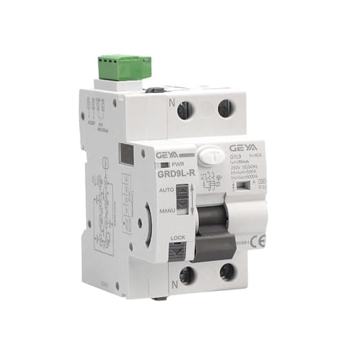 GEYA Reconectador automático con disyuntor de seguridad de dispositivo de reconexión automática RCCB RCD ELCB tipo A (Reconectador AC220V+Tipo A RCCB 2P-40A-30mA)