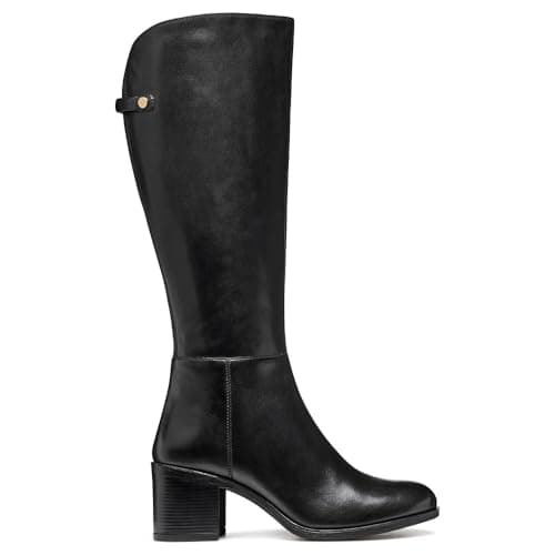 Geox Botas altas para mujer, color negro, talla 38 EU, Negro, 38 EU