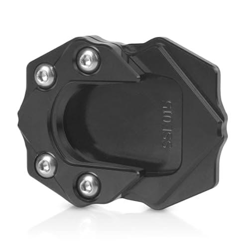 MZ-STORE Motocicleta CNC Aluminio Ampliación del Caballete Lateral para GTS GTV 250 300 2013-2023-Negro+Negro