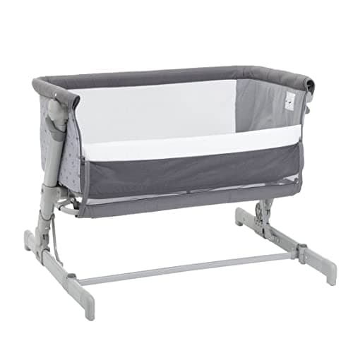 Chicco Next2Me Go, Cuna Colecho Bebé, Compatible con Varias Camas, Altura Ajustable, Buena Circulación de Aire, Cuna de Viaje, Gris Oscuro