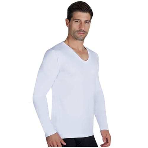 YSABEL MORA Camiseta Interior Térmica Cuello Pico Manga Larga Hombre Retención de Calor y Comodidad para Invierno con Tecnología Térmica y Ajuste