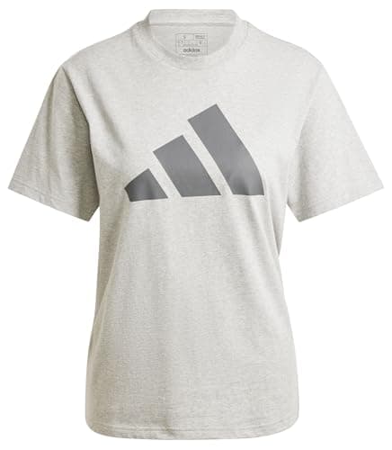 Adidas Mujer PWR 3 Graphic tee, Medium Grey Heather, S