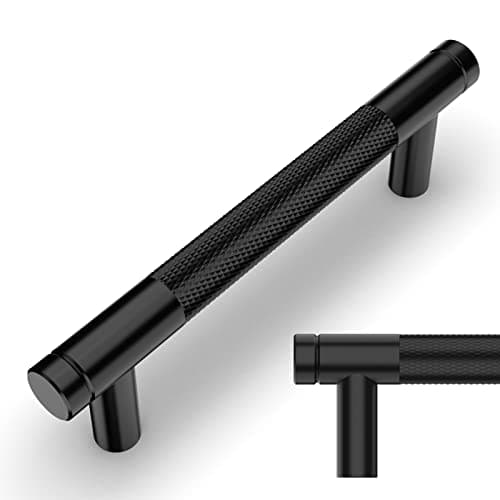 Amerdeco 10 Piezas Tiradores Negro para Cocina 96mm, Tiradores para Armarios y Cajones, Tirador de Puerta UK0026