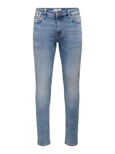 Only and Sons Loom Life Slim Blue Hombre Tejanos Azul W32L32
