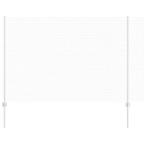 vidaXL Valla con Poste Plateado 1,5 x 25 m Acero, Cerca ajustable para exteriores, divisores resistentes, privacidad moderna en tu jardín