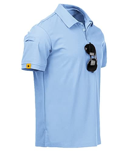 JACKETOWN Polo Manga Corta Hombre Secado Rápido Transpirable Tenis Verano Golf Camisa Deportiva Casual Basic (Azul Granate M)