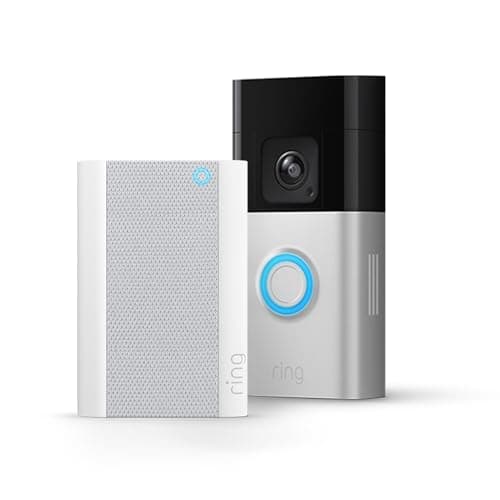 Ring Battery Video Doorbell Pro + Chime Pro| Videotimbre Pro con batería, vídeo de cuerpo entero, detección de movimiento 3D, visión nocturna en color