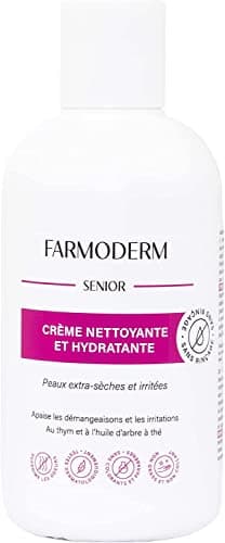 Farmoderm Gel Sin Aclarado para Ancianos Piel Sensible- Jabón Líquido Antiolor y Antibacterias para Piel Seca- Jabón Líquido con pH Equilibrado para la Piel Frágil de Ancianos Encamados, Incontinentes