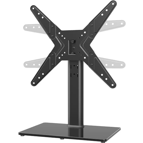 Soporte de TV Giratorio Universal/Base de Mesa Soporte de TV para televisores de 21 a 55 Pulgadas con Giratorio de 90 Grados HT02B-002P