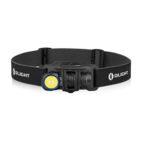 OLIGHT Perun 2 mini Linterna Frontal LED Recargable de ángulo recto Combinando Blanco y Rojo Práctica y Funcional 1100 Lumens 150 Metros 10 Días Máx. Para la Pesca al Aire Libre