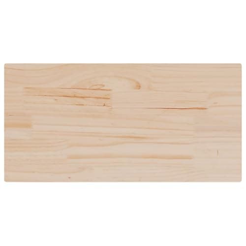 vidaXL Tablero de Mesa Rectangular 2 uds Madera de Pino 90x45x1,7 cm