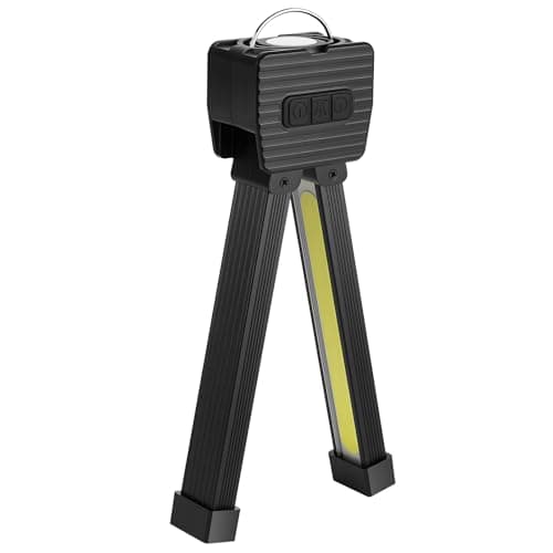 flintronic Pose de lámpara Gym, Linterna LED Recargable, lámpara de Gimnasio Portátil con Imán y Gancho, Plegable de 180 Grados, 7 Engranajes Regulables, La linterna LED Impermeable