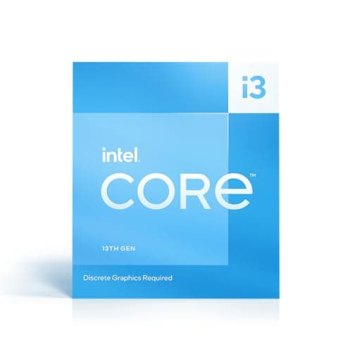 Intel® Core™ i3-13100F, procesador para Equipos de sobremesa, 4 núcleos (4 P-Cores + 0 E-Cores) 12 MB de caché, hasta 4,5 GHz