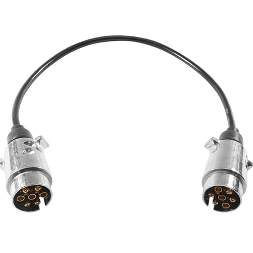 ETUKER Cable Luces Remolque 7 Polos 12v 50cm Alargador Cable Remolque 7 Pines