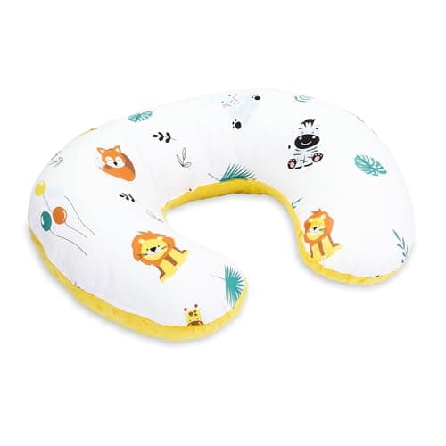 Totsy Baby Cojin Lactancia y Embarazada 130 cm - Almohada por lactante bebé cojín de Embarazo por Dormir o Cojines Maternidad Minky para Mujeres Embarazadas y Bebe Oeko-Tex Safari