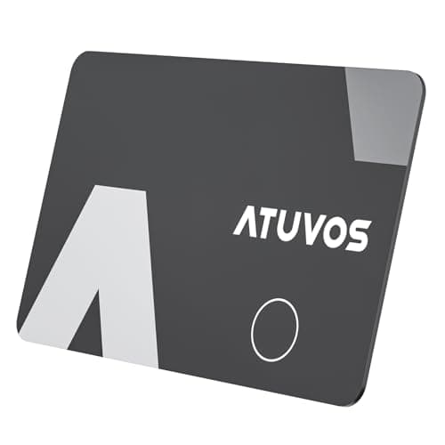 ATUVOS Air Tag Card Localizador Ultradelgado 1.6mm, Smart Bluetooth Tracker Compatible con APP Buscar Apple (Sólo iOS, Android Not Supported), Rastreador Buscador para Cartera, Maletas, Pasaporte, etc