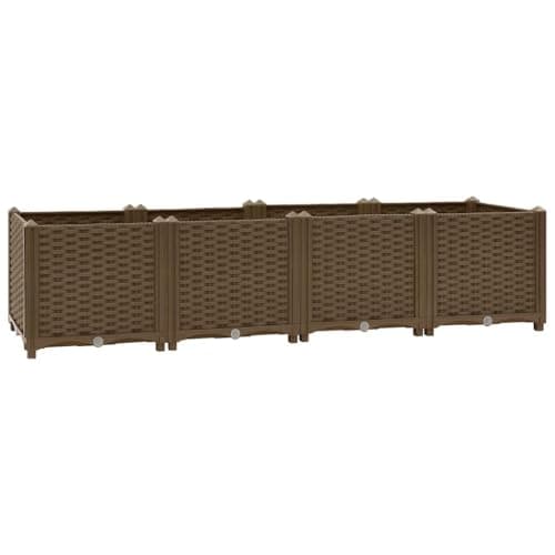 vidaXL Jardinera elevada 160x40x38 cm Polipropileno