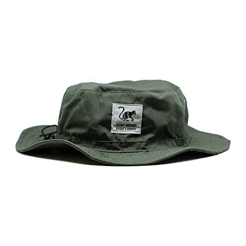 Surf Monkey® Cappello con protezione solare - Senza CORDINO - Visiera flessibile - Uomo/Donna - Cappello Boonie (UPF 50+ Verde Oliva)