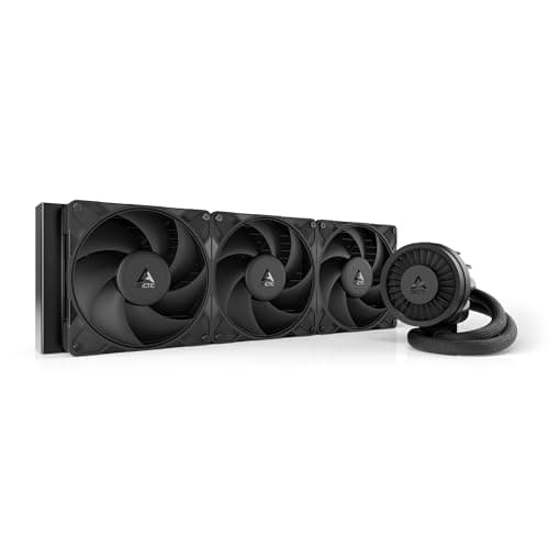 ARCTIC Liquid Freezer III Pro 420 - Refrigerador de CPU AIO, 3 x 140 mm Refrigeración por Agua, 38 mm Radiator, Bomba PWM, Ventilador VRM, AMD AM5/AM4, Intel LGA1851/1700 Marco de Contacto - Negro